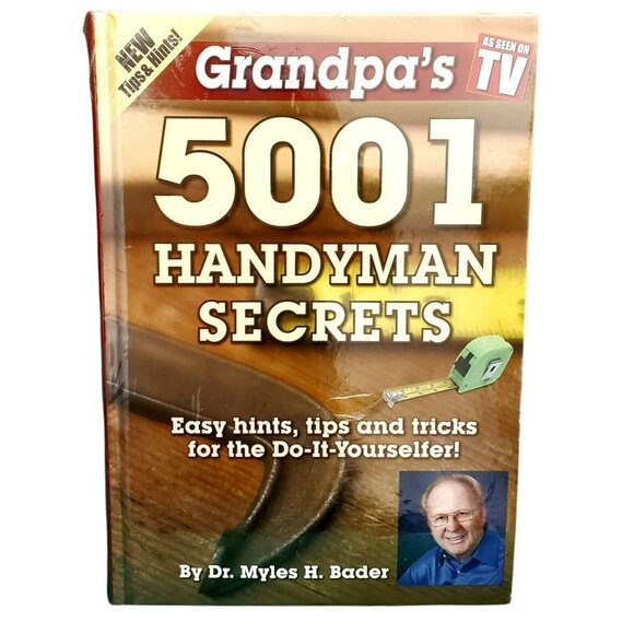 New Grandpa's 5001 Handyman Secrets DIY Book Home Repairs Leaks Appliance Roof - Picture 4 of 4